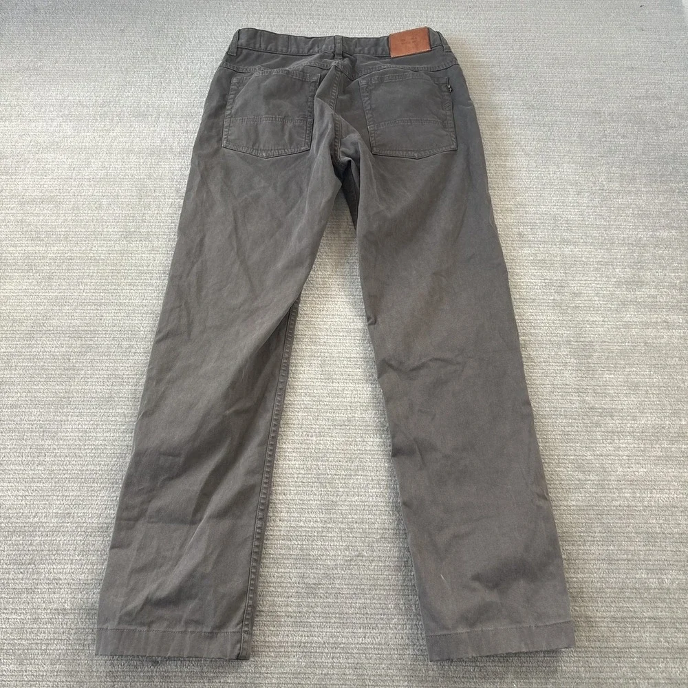 Billy Reid Slim Cut Pants Mens 28x27 Gray Organic Cotton Classic Casual Office